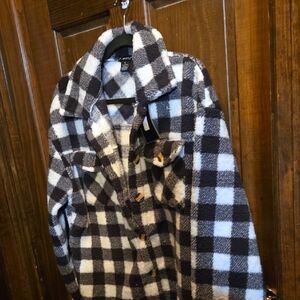 Plaid Button-Up Jacket NWT Super Soft
